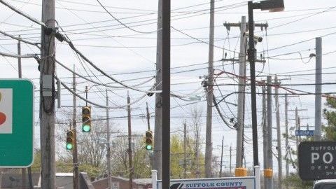 Patrullas de la policía del condado Suffolk en Long Island.