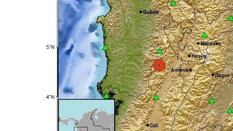 El sismo ocurrió en el Valle del Cauca.