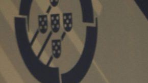 El jugador portugués del Real Madrid Cristiano Ronaldo y su novia Georgina Rodríguez durante la gala de las Quinas de Oro.