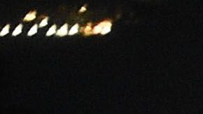 El apagón en el barrio de El Chacao, en Caracas.