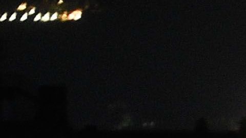 El apagón en el barrio de El Chacao, en Caracas.