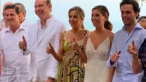Enrique Peña Nieto en una boda en Acapulco.