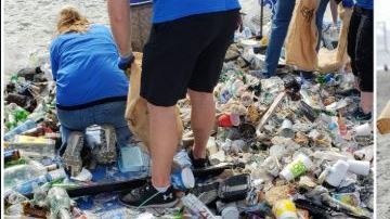 Muchos niños, jóvenes y adultos se han sumado a esta labor de limpieza.