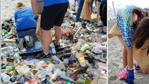 Muchos niños, jóvenes y adultos se han sumado a esta labor de limpieza.