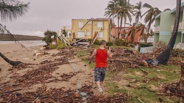 Una zona devastada por el huracán María en Puerto Rico.