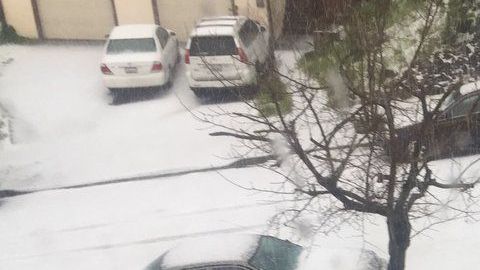 La granizada en San José.