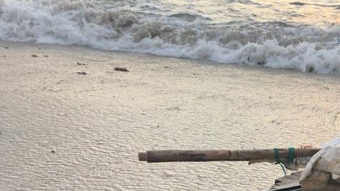 La embarcación usada por los balseros.