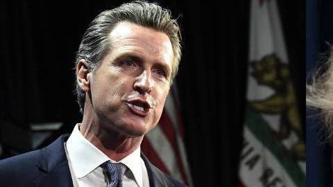 Newsom llamó mentiroso al presidente Trump