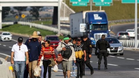 La ultima caravana que salió de la frontera sur fue a finales de enero.