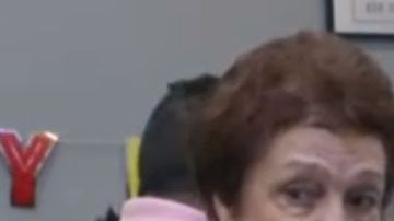 Josefa Domínguez en su fiesta de cumpleaños