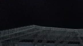 Así lució la noche del jueves el estadio del Deportivo Lara en Venezuela.