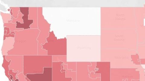 El mapa muestra el impacto económico de los inmigrantes en sus comunidades.