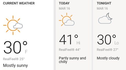 Sábado parcialmente soleado y frío.