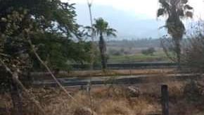 La policía acordonó la zona del accidente.