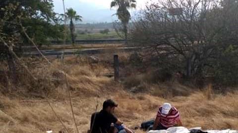 La policía acordonó la zona del accidente.