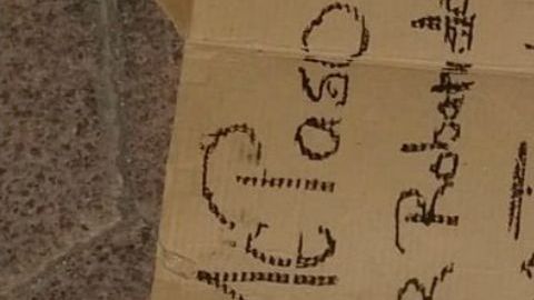 Presunto narcomensaje de grupo criminal La Mano Con Ojos.