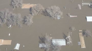 Los diques fallaron en el río Missouri en el condado de Fremont.