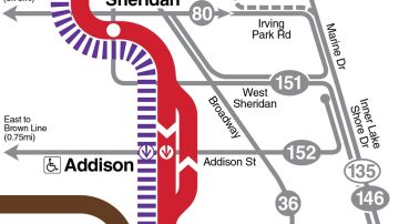 El trabajo en la estación de la Addison está programado que finalice el 1 de abril.