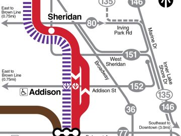 El trabajo en la estación de la Addison está programado que finalice el 1 de abril.