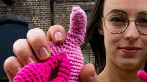 La fundadora del museo, Florence Schechter.