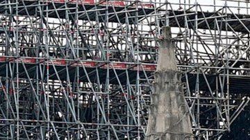 Así quedó Notre Dame después del incendio de este lunes.