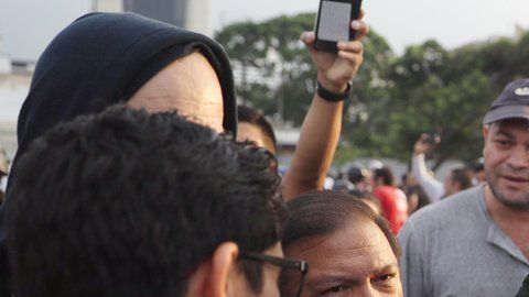 Leopoldo López luego de su liberación.