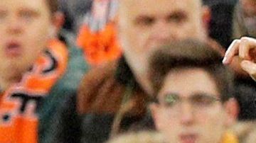 El entrenador del Valencia, Marcelino García Toral, durante el partido contra el Real Madrid.