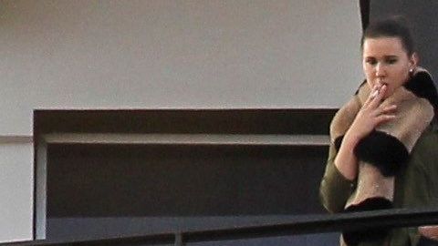 El autobús accidentado.