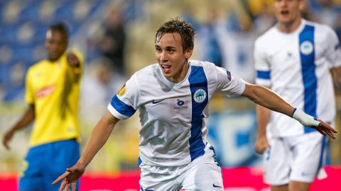 Foto de archivo del futbolista checo Josef Sural del Alayaspor turco cuando jugaba para el Slovan Liberec.