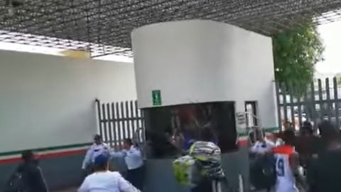 Africanos protestan en Chiapas.