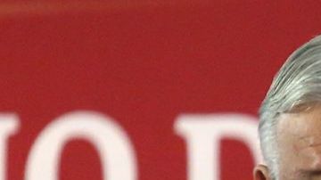 El presidente López Obrador y el secretario de Seguridad, Alfonso Durazo.