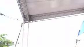 El artista fue llevado a un hospital al terminar su presentación.