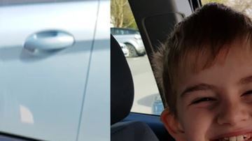 Charlie es autista y tuvo que usar un chaleco fluorescente.