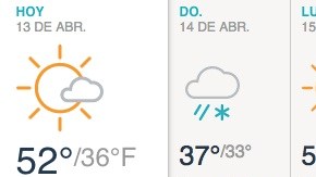 Principalmente soleado y fresco.