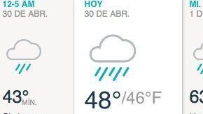 Llluvia y tormentas.