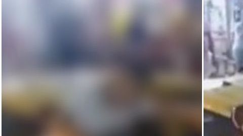 La mujer se percató que en el taxi viajaba su marido con otra chica.