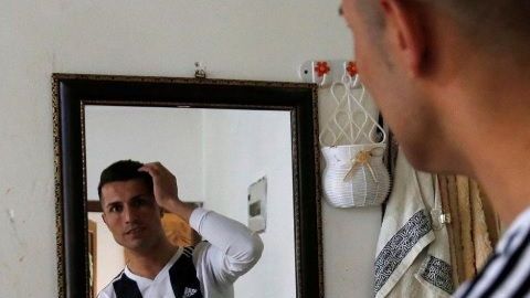 Biwar Abdullah es buscando constantemente por medios locales e internacionales por su parecido con Cristiano Ronaldo