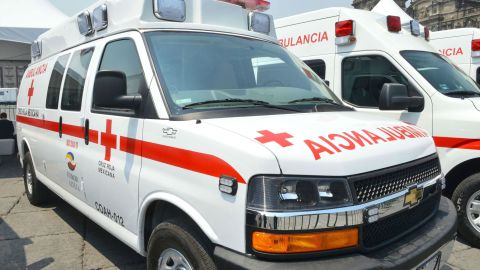 Ambulancia de la Cruz Roja.