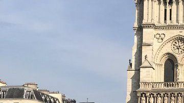 La foto fue tomada una hora antes del incendio.