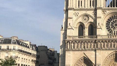 La foto fue tomada una hora antes del incendio.