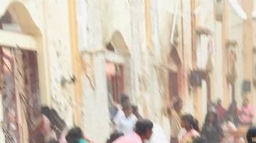 Una de las iglesias donde ocurrieron explosiones en Sri Lanka.