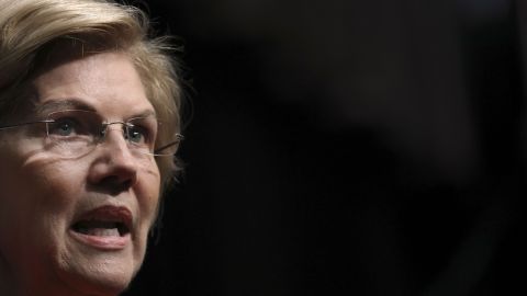 La precandidata presidencial demócrata y senadora Elizabeth Warren.