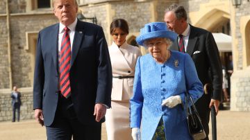 El presidente Trump se reunió con la Reina Isabel II en 2018.