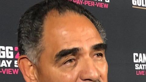 El entrenador Abel Sánchez (izq.) y el kazajo Gennady Golovkin.