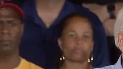 Joe Biden estuvo en un mitin en Pensilvania.