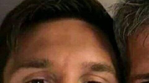 Lionel Messi y su padre Jorge.