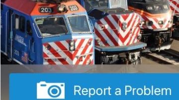 Según Metra, los usuarios de la aplicación pueden enviar fotos o videos, así como la ubicación del problema.
