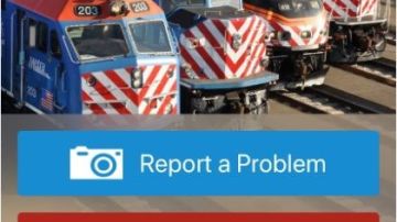 Según Metra, los usuarios de la aplicación pueden enviar fotos o videos, así como la ubicación del problema.