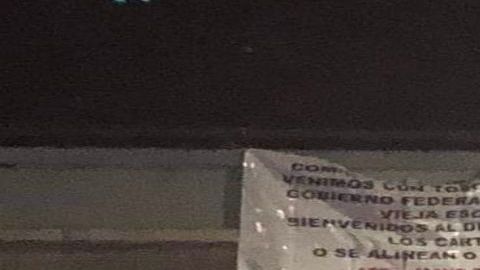 Narcomanta presuntamente firmada por  "El Mayo" Zambada en Tijuana