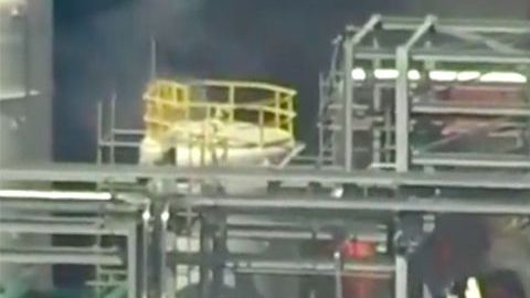 Explosión en Crosby.